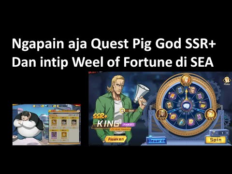 What are the quests in the Pig GOD SSR+ event | and a peek at the King SSR+ Quest in SEA