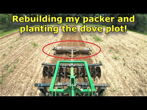 Rebuilding my packer and planting the dove food plot! John Deere 4066R #608