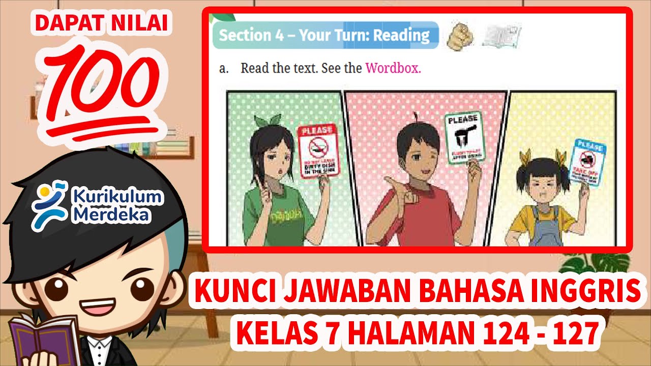 English Answer Key Class 7 Pages 124 - 127 Merdeka Curriculum