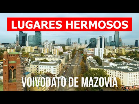 Viaje a Voivodato de Mazovia, Polonia | Ciudades, turismo, vacaciones, naturaleza | Vídeo dron 4k