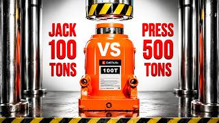 Download lagu MOST EXPENSIVE 100 TON JACK VS 500 TON HYDRAULIC PRESS | US VS China Cheap JACKS mp3
