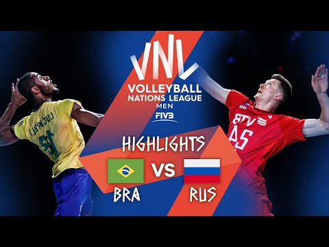 BRA vs. RUS - Highlights Week 5 | Men's VNL 2021