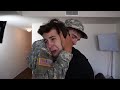 SOLDIER SURPRISES BEST FRIEND