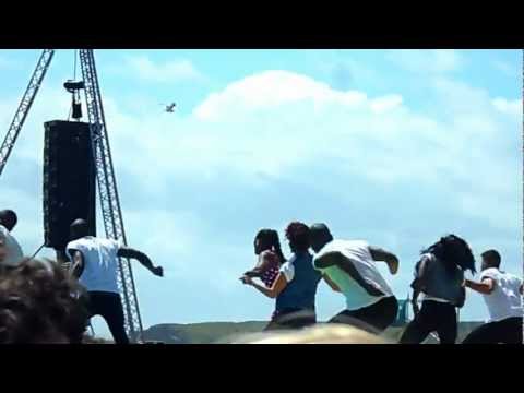 T4 on The Beach 2012. Alexandra Burke performing.