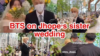 Jiwoo Wedding  BTS attended JHopes Sister Wedding