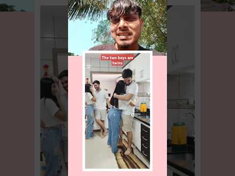 The two boys are twins😂 #twins #gêmeas #irmas #gêmeos #namorado #rêaction