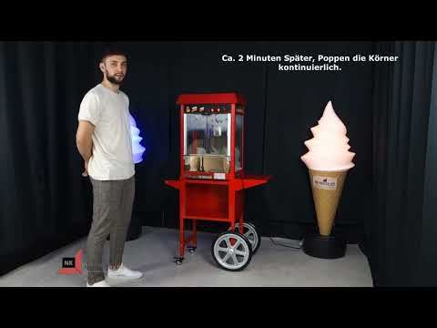 Protelex Popcornmaschine mt Rollwagen