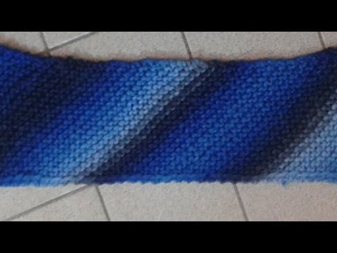 Schal stricken Anleitung - Schräggestrickt - Teil 1