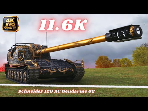 Schneider 120 AC Gendarme 02 - 11.6K Damage 10 Kills | World of Tanks | Mir Tankov