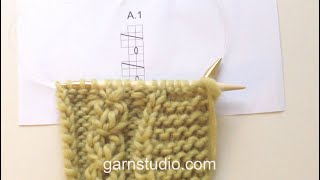 How to knit a simple lace pattern