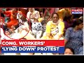 Congress Workers Lying Down Protest Against Manipur Horror Video We Have No Option Say Women