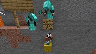 Minecraft Runner vs 2 Diamond Hunters