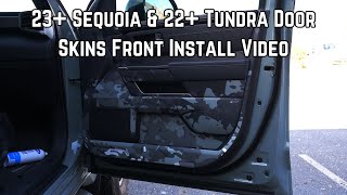 23+ Sequoia / 22+ Tundra Door Skins Front Install Video | Taco Vinyl