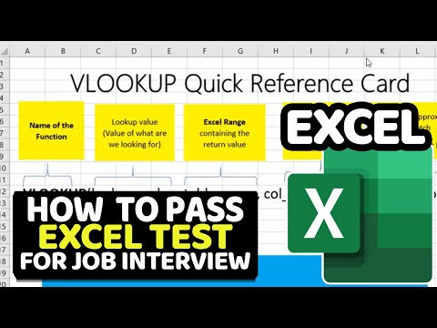 How to Pass EXCEL TEST FOR JOB INTERVIEW - VLOOKUP Questions and Answers with Solutions