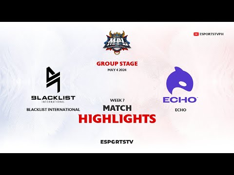 Blacklist International vs Echo HIGHLIGHTS MPL PH S13 | ECHO vs BLCK ESPORTSTV