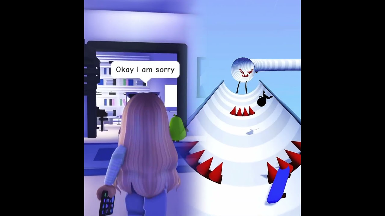 그녀는 이렇게 해서 남동생을 놀렸어요…😂💀 #입양하세요 #로블록스 #로블록스반바지