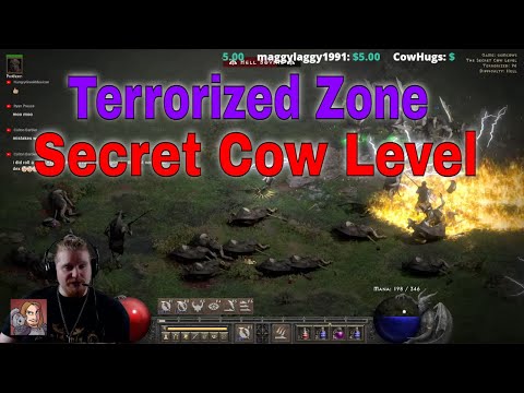 D2R 2.5 PTR "TERRORIZED ZONE" (Moo Moo Farms, Secret Cow Level)
