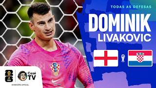 PEGOU MUITO! TODAS AS DEFESAS DE LIVAKOVIC EM INGLATERRA X CROÁCIA | COPA DO MUNDO | 1ª RODADA