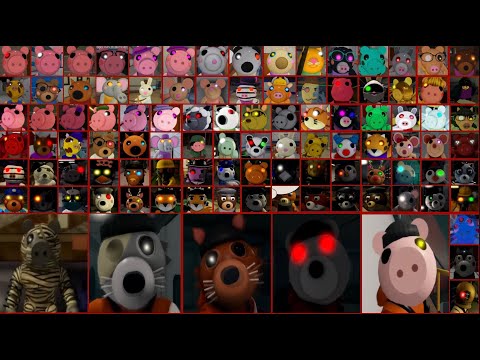 Piggy Book 1, 2, Lost & RP All Jumpscares, Traps, Abilities, Falling and Lazers Death