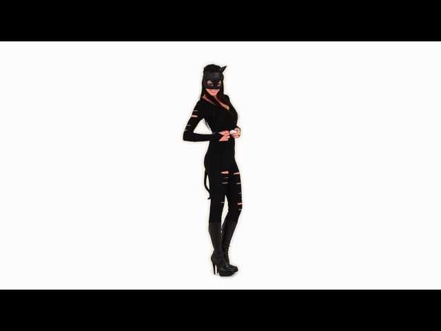 Vídeo relacionado con PMELCXD Disfraz de Catwoman, Conjunto de 6 Piezas con Accesorios para Cosplay, Ideal para Halloween y Fiestas, Incluye máscara, Guantes, Orejas de Gato, Cola y Collar