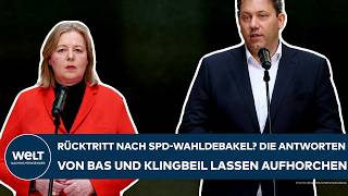 SPD: Resignation after election debacle? The answers from Bärbel Bas and Lars Klingbeil are thoug...