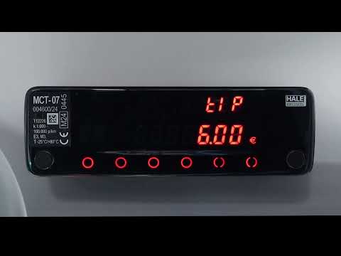 HALE Taxameter MCT-07 - Fahrt mit Trinkgeld-Eingabe