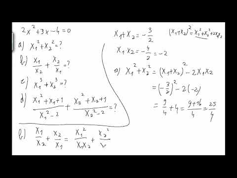 Aplicații ale realațiilor lui Viète (clasa a 9-a)