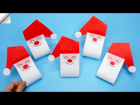 DIY paper crafts Paper toys Christmas crafts santa claus DIY santa claus