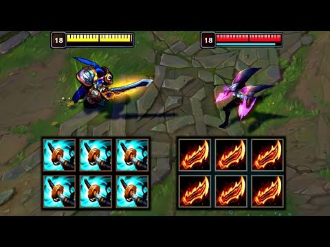 GAREN vs KAI'SA FULL BUILD FIGHTS & Best Moments (STORMRAZOR vs RAGEBLADE EDITION)