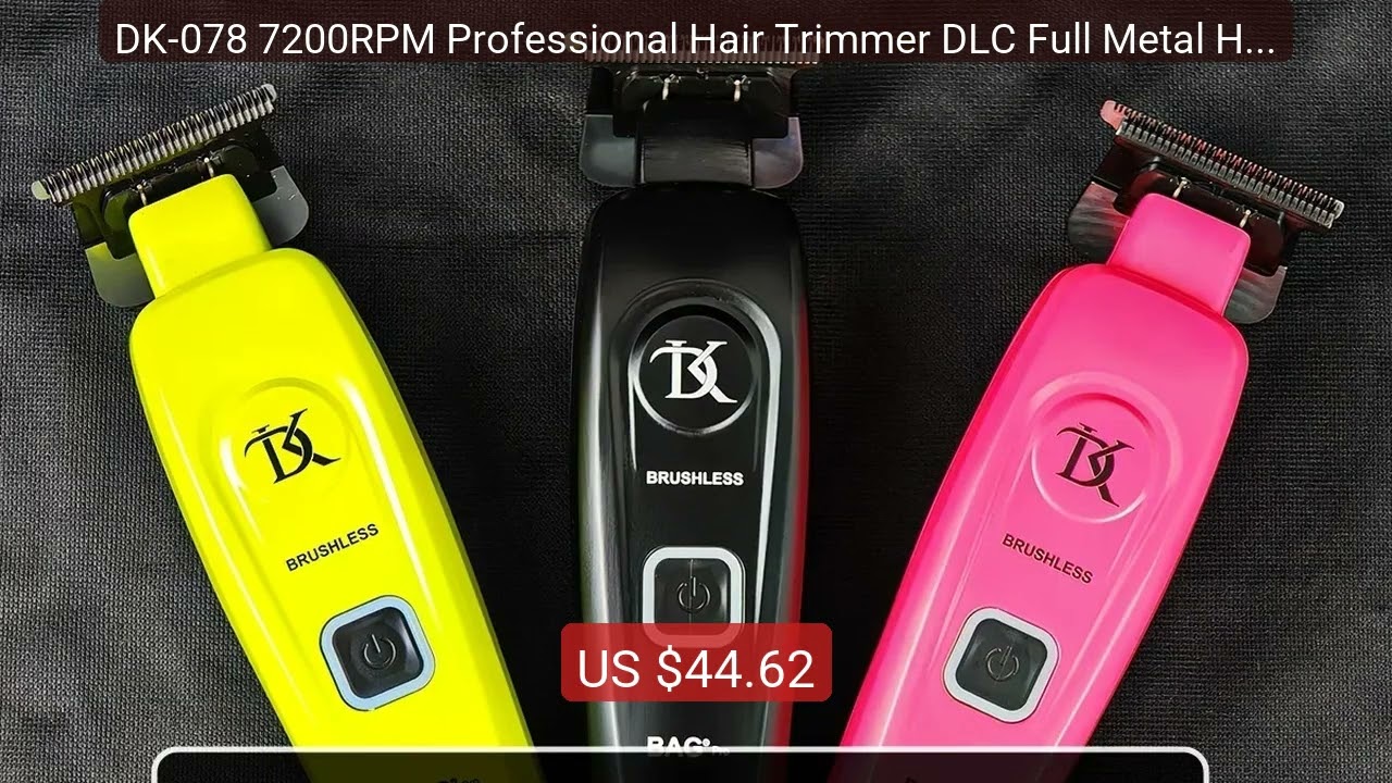 DK-078 7200RPM Professional Hair Trimmer DLC Full Metal Hair F... — Best Buy 2026 | Great Quality!