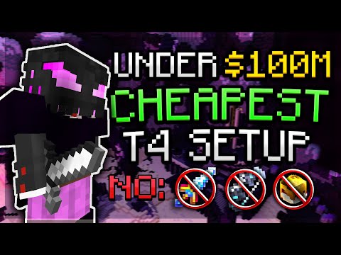 NEW *CHEAPEST* T4 Enderman Slayer Setup - Hypixel Skyblock Guide (UNDER 100M)