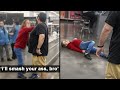 Toxic Woman Slaps A GIANT Man Then Gets Her A WHUPPED