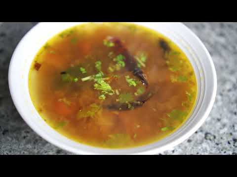 Simplest No Garlic Tamarind Rassam/Rasam Recipe | Indian Spicy Sour Soup