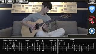 The Beatles - Yesterday - Sungha Jung - Fingerstyle Guitar Tab Lesson Tutorial - How to Play