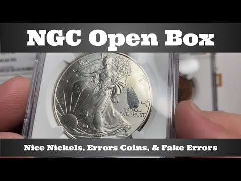 NGC Open Box - Nice Nickels, Error Coins, & Fake Error Coins - ASE Struck Thru - Coin Grade Reveal