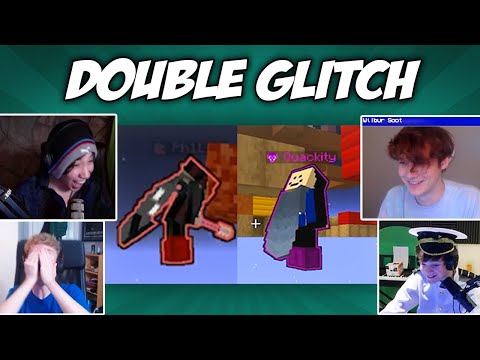 Youtubers react to Philza and Quackity glitching at MC Championship