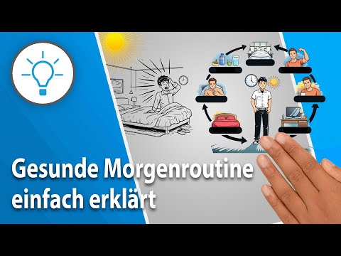 Healthy morning routine explained simply / step-by-step instructions