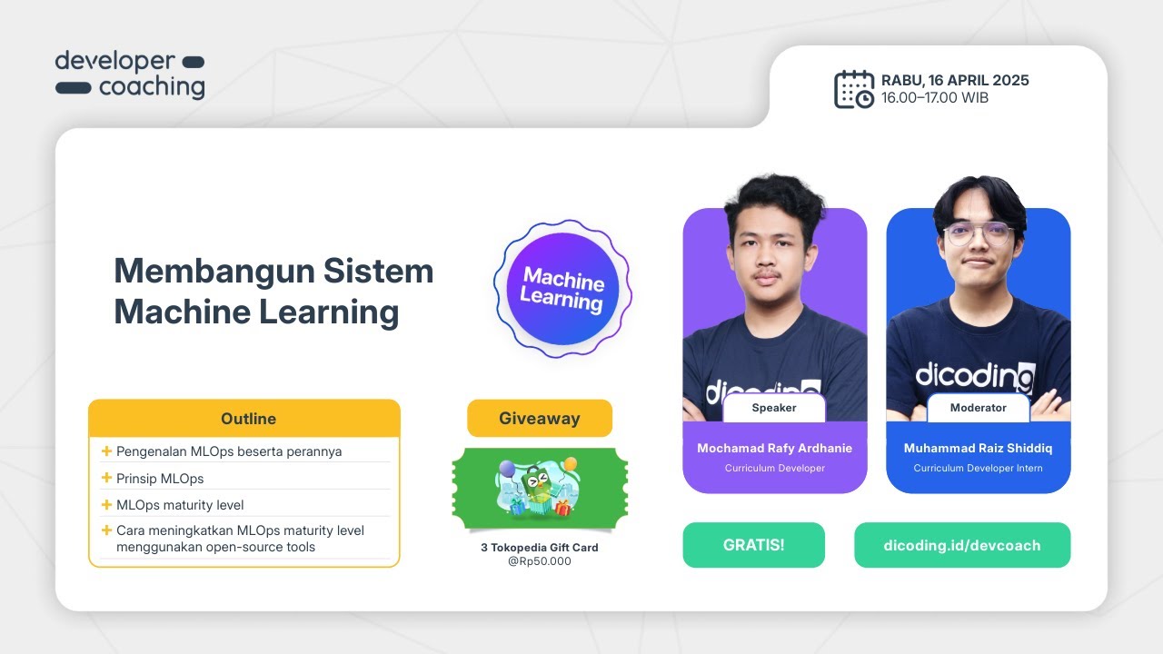 #DevCoach 190: Machine Learning | Membangun Sistem Machine Learning