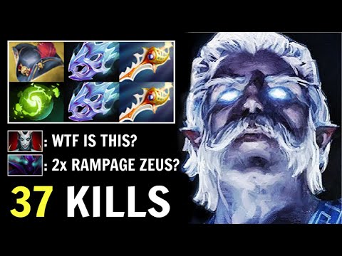 The One and Only Way to Play Zeus in Dota 2 - 2x RAMPAGE in 21 Minutes