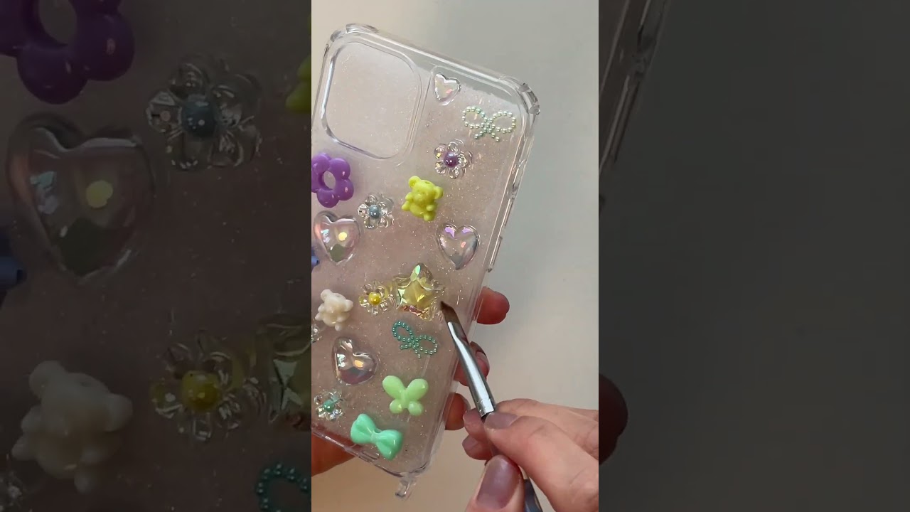 平成ポップなiPhoneケース作ってみた🩵🐹　#iPhoneケース作り