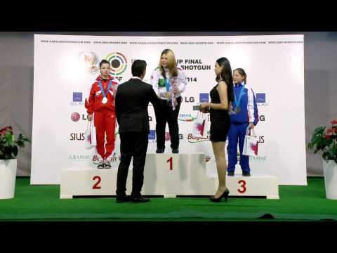 Podium and Interview with Alejandra ZAVALA (MEX) - ISSF World Cup Final 2014, Gabala (AZE)