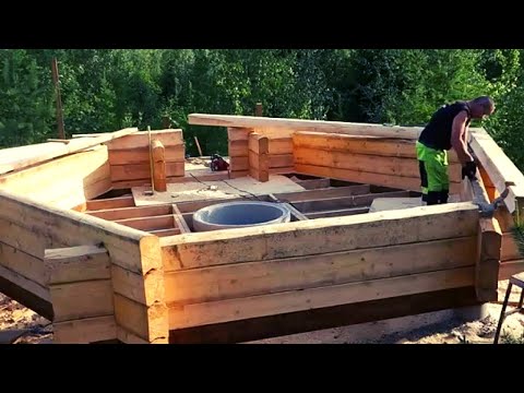 The fastest and most amazing wooden house building method you've ever seen
