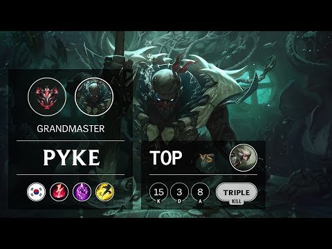 Pyke Top vs Camille - KR Grandmaster Patch 9.11