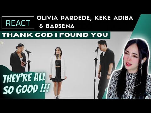 Reacting to OLIVIA PARDEDE, KEKE ADIBA & BARSENA - Thank God I Found You (Cover)