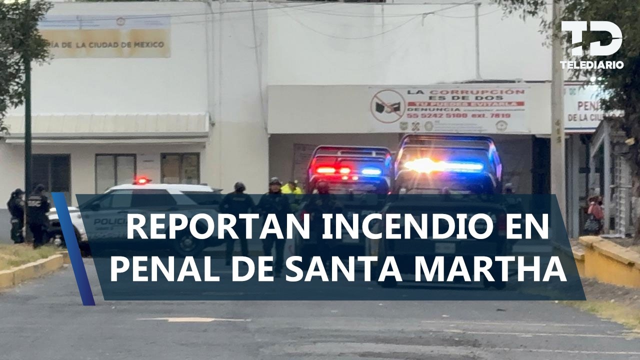 Se registra incendio al interior del Centro Varonil de Reinserción Social Santa Martha Acatitla