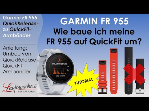 GARMIN FORERUNNER 955 - ARMBANDWECHSEL UMBAU AUF QUICKFIT-SCHNELLWECHSELARMBAND - TUTORIAL