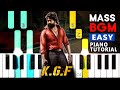 KGF Monster BGM Easy Piano Tutorial | KGF BGM PIANO NOTES...