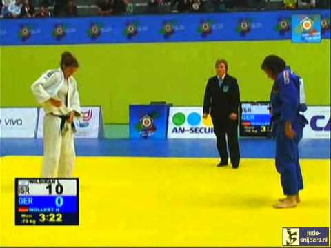 Judo 2013 European Open Women Lisbon: Wildikan (ISR) - Wollert (GER) [-70kg] final