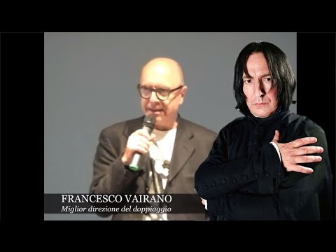 FRANCESCO VAIRANO, la voce di Severus Piton | enciclopediadeldoppiaggio.it