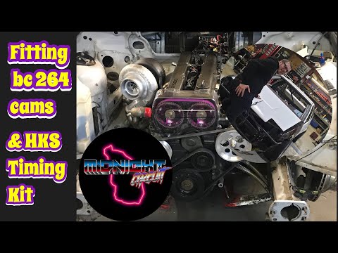 1jz swap E46 Drift Car EP 5 - 1jz Brian Crower 264 cams and HKS pulleys and timing belt